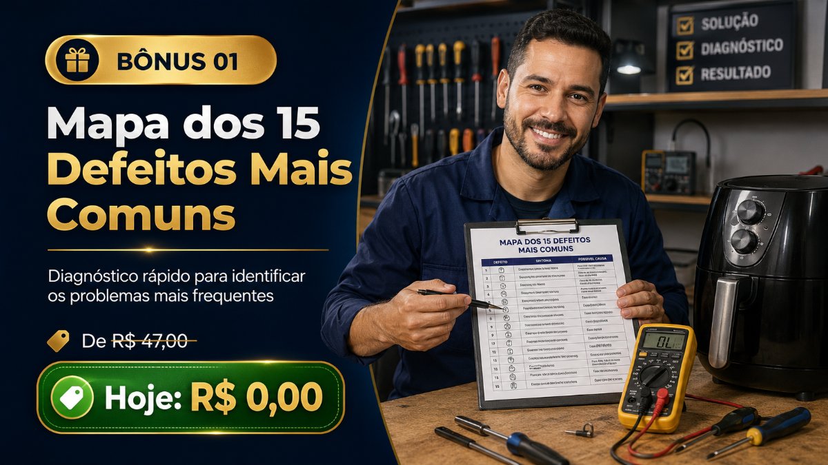 Imagem do bônus Mapa dos 15 Defeitos Mais Comuns